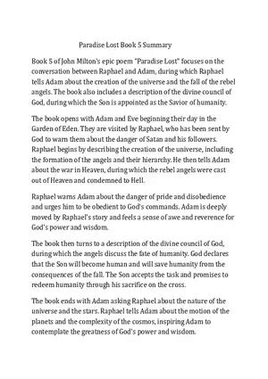 alluc paradise lost|Paradise Lost Book 6 Summary & Analysis .